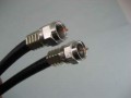 1 Metre RG6 Quadsheild Cable inc Crimped F Connectors  